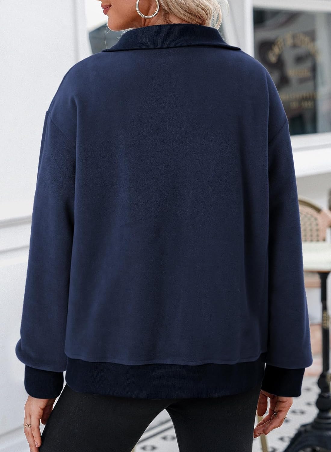 Dokotoo Women's Lightweight Full Zip Soft Fleece Jacket 2025 Casual Sweatshirts Coat with Pockets - Image 6