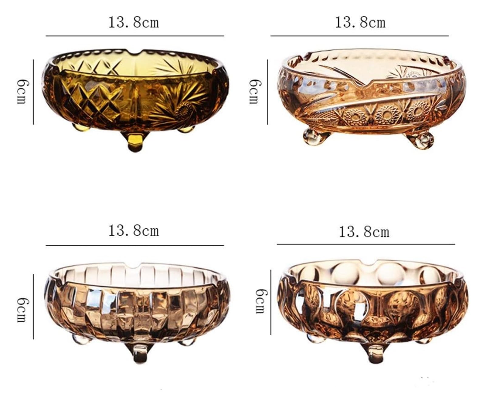 popielniczka kryształowa szklana wielofunkcyjna popielniczka dekoracje domu gospodarstwo domowe ceramiczna popielniczka artykuły gospodarstwa domowego