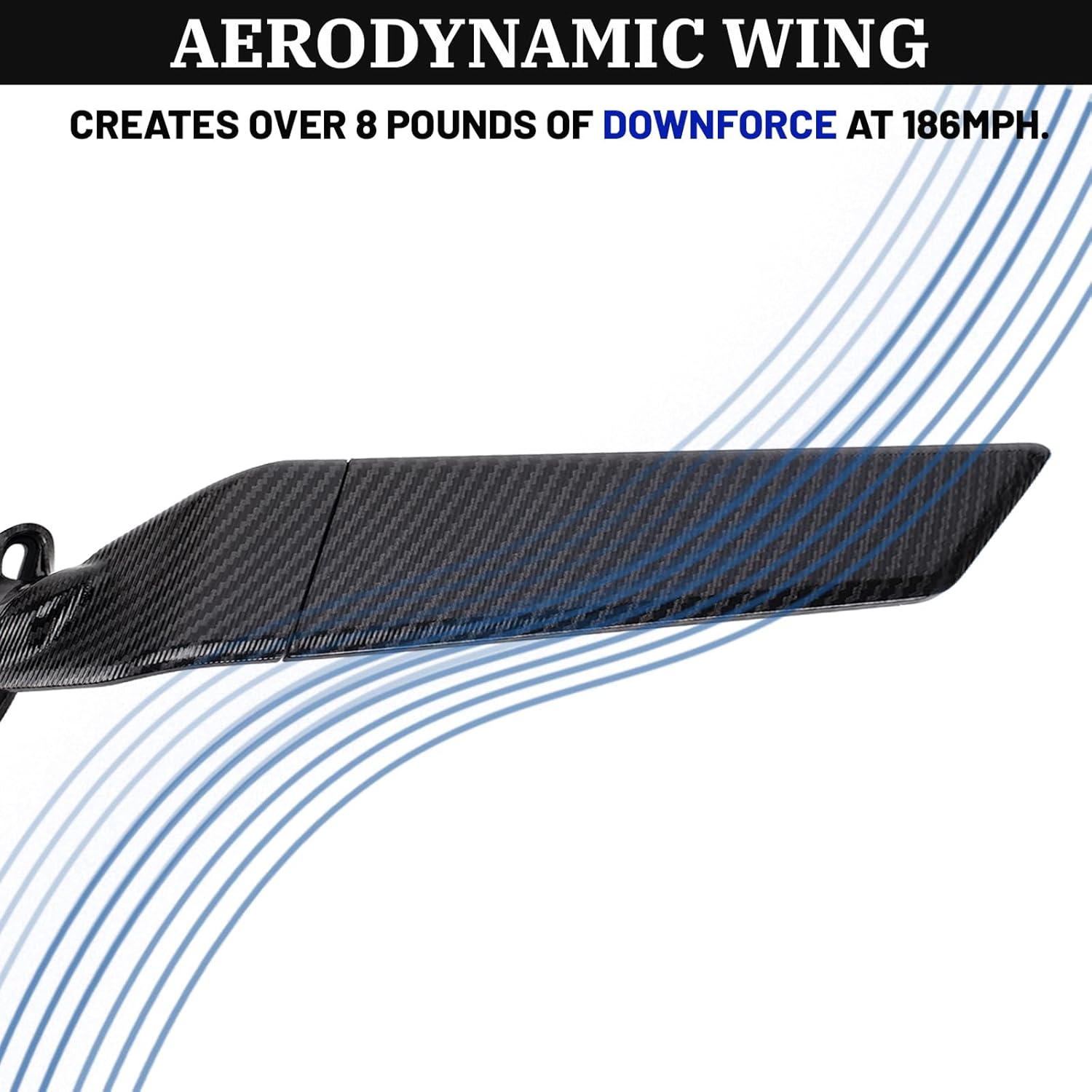 XINGWU Motorcycle Mirrors Adjustable Rotating Stealth Rearview Mirrors Carbon Fiber Style for NINJA 250 400 ZX-25R ZX-4R 4RR GSX250R RS660 RSV4 YZF CBR Side Mirrors (White)