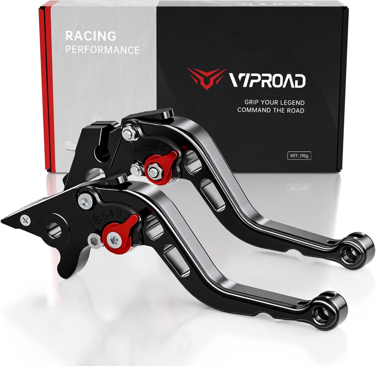 Black Motorcycle Brake Clutch Levers Set for Honda with GROM MSX125 14-25,Monkey125 18-24,CBR250R 11-15,CB300R 18-22,CBR300R 14-22,CB400F/R 13-21,CB400X/F 20-21,CBR500R/CB500F/X 13-21
