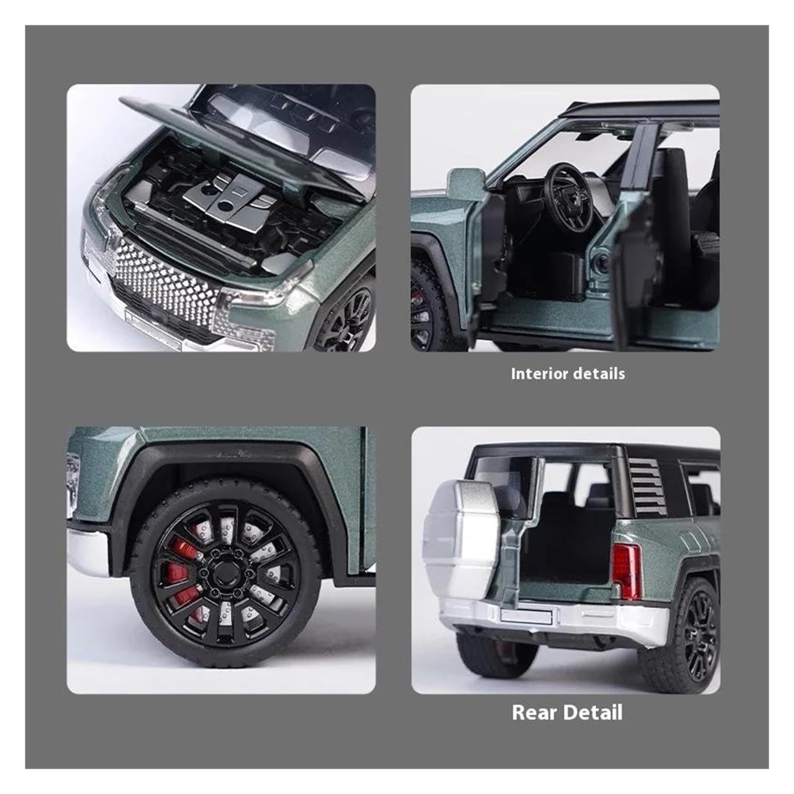 ONAIC Diecast Modello 1:32 Per BYD U8 Modellino In Lega Pressofusa Collezione Di Ornamenti In Metallo Modellino Auto Da Collezione(bianco)