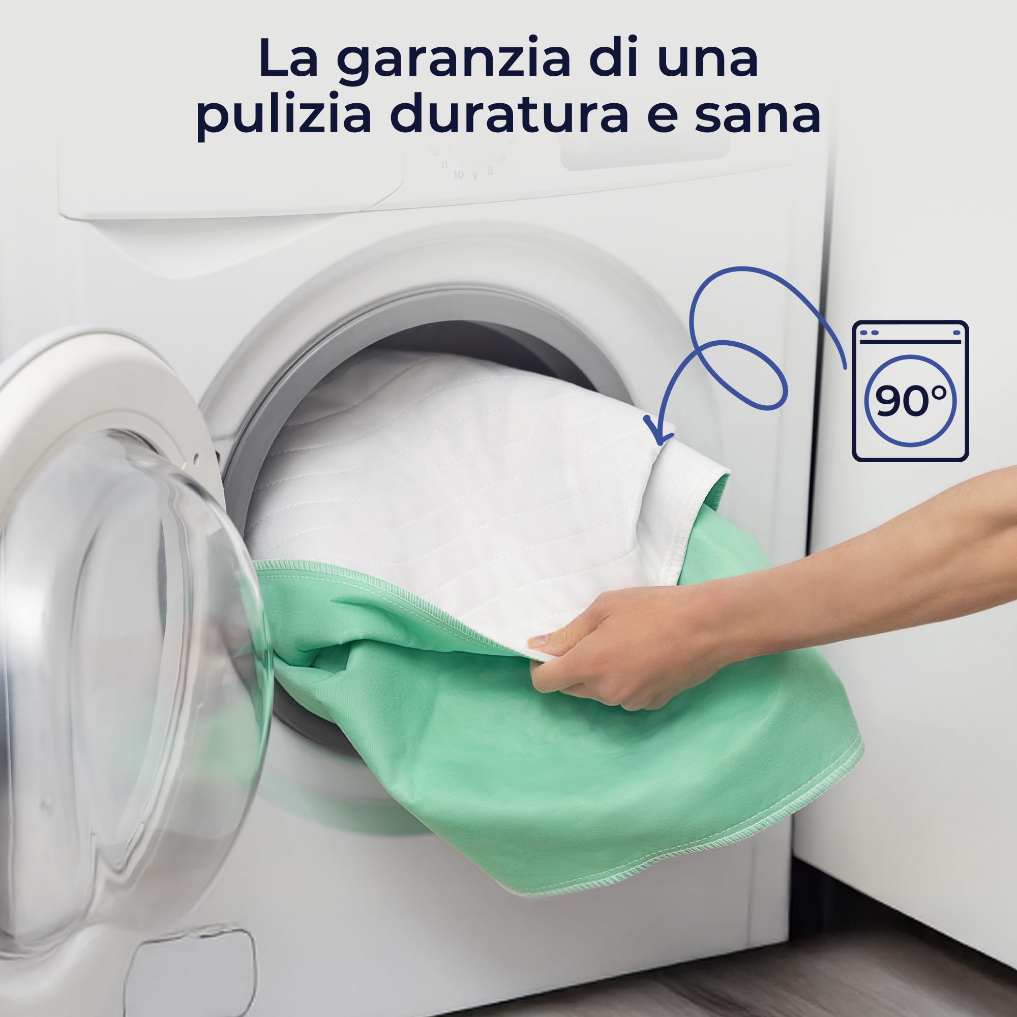 Traverse Letto Anziani Neonato 50x70 Impermeabile Assorbente Set 2 Lavabile
