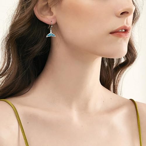 Miniatura 3 de Aretes tipo dormilona con diseño de océano para mujer, diseño de estrella de mar, delfín, arena, dólar, aretes de playa delicados para mujeres,