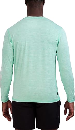 Miniatura 4 de Spyder Mens Long Sleeve Rashguard Quick-Dry Swim Shirt Sun Protection, Performance Top
