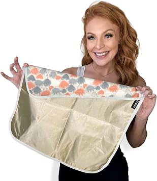 TYENT The Cloak Faraday Blanket for Adults and Kids Buffers Direct Contact with Electronics at Home, During Travel or at Work 18x18in Lap Blanket with Silver Faraday Cloth - Artsy Heartsy