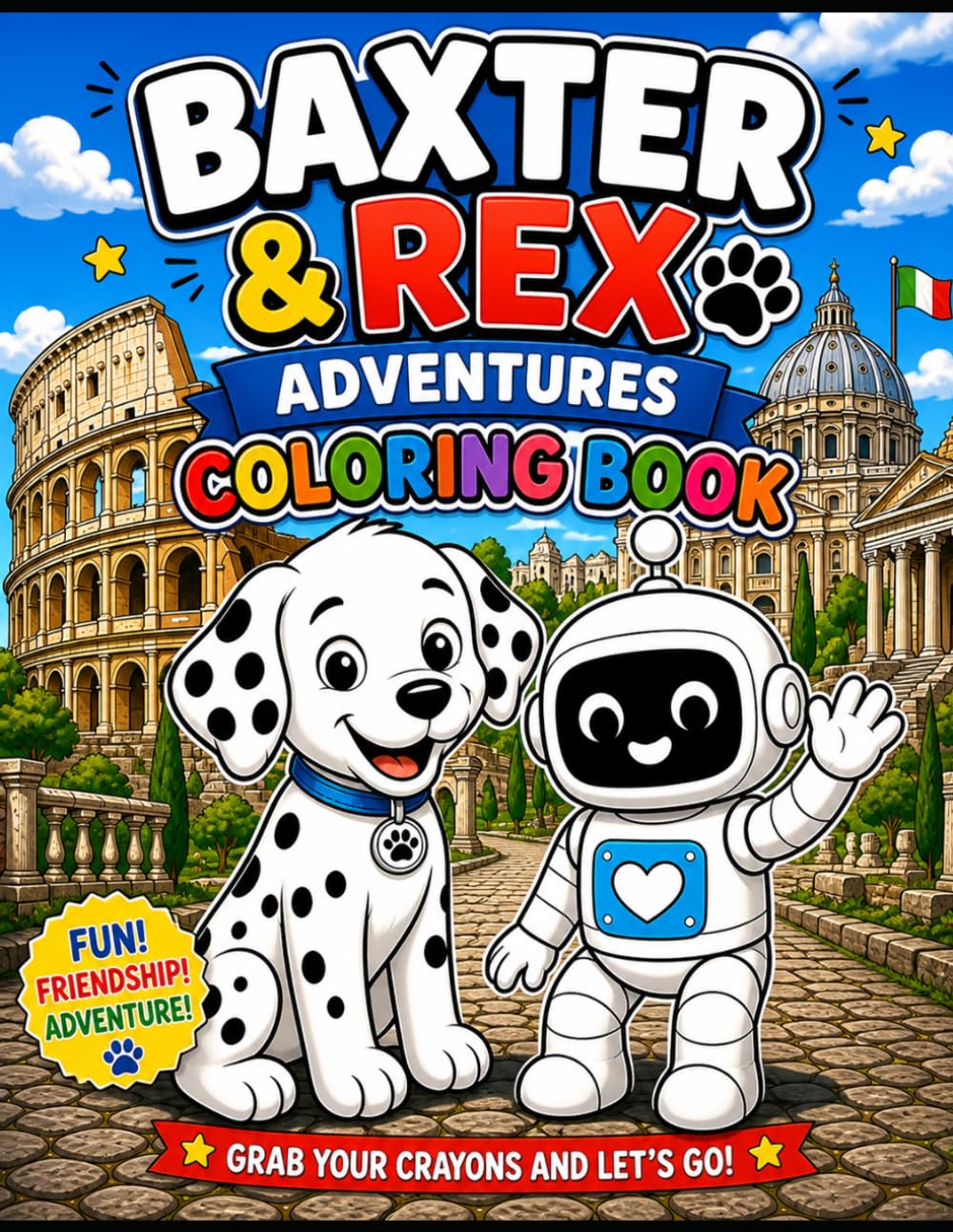 Baxter and Rex Adventures: Coloring book