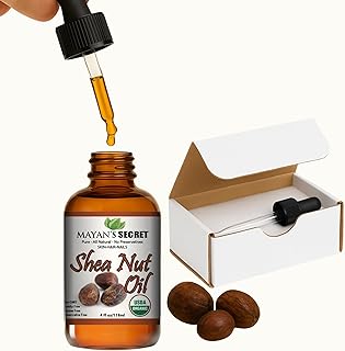 Mayan's Secret Shea Nut Oil USDA Certified Organic Natual Undiluted Cold Pressed for Skin Hair Lips and Nails