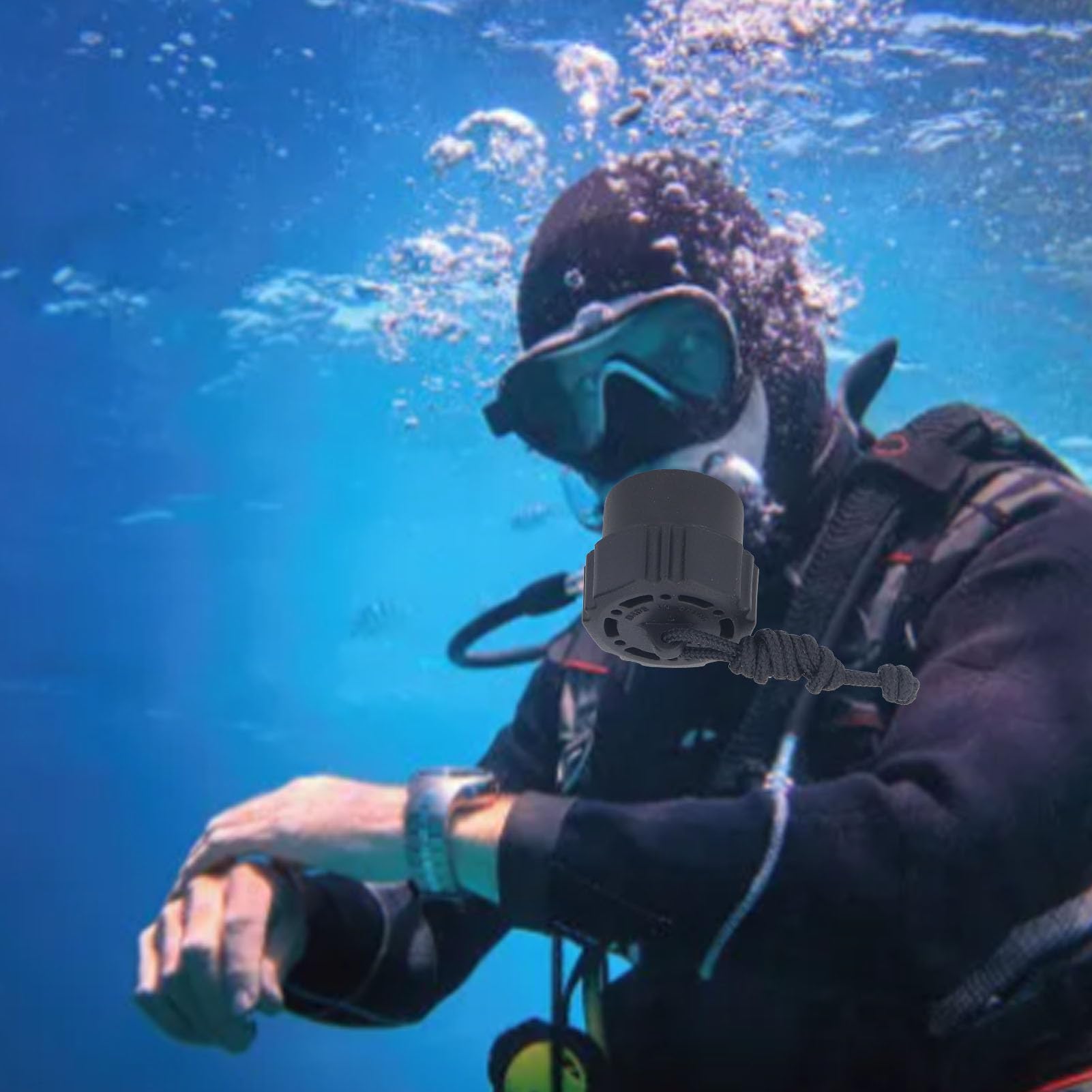RiToEasysports Tapa Antipolvo para Buceo, Válvula de Tanque de Buceo, Tapón Antipolvo, Cubierta de Válvula de Primera Etapa para Regulador DIN de Primera Etapa