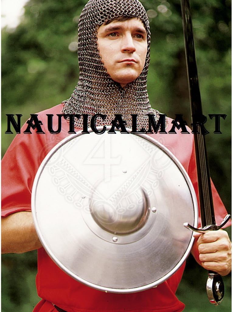 NauticalMart Medieval Steel Buckler Shield