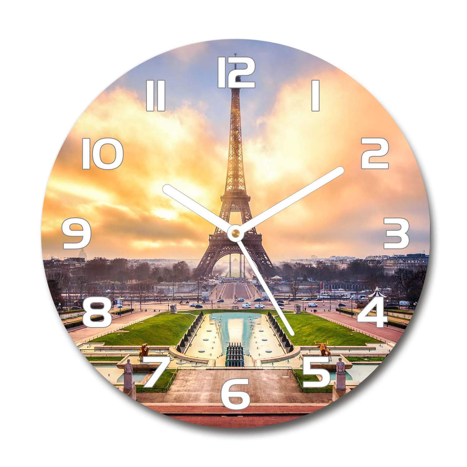 Horloge en Verre Silencieuse 60x60cm - Mécanisme Fluide sans Tic-Tac Tulup