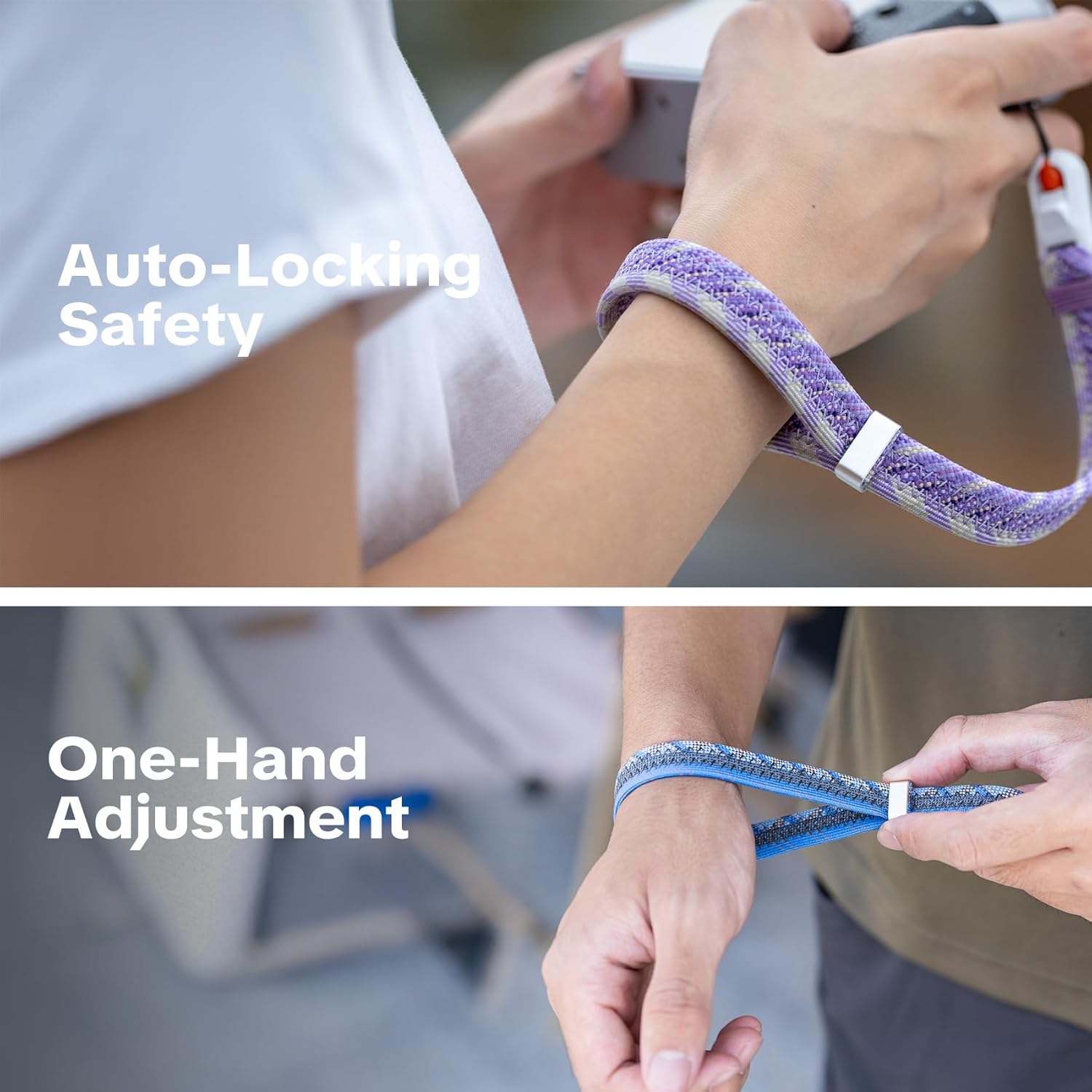PGYTECH Camera Wrist Strap Slim Trendy Style, Adjustable Quick Release Anti-Drop Braided Rope Hand Strap Holds 55.1lb for Sony/Nikon/Canon Cameras/Phone for Young Photographers, Mystic Blue - Image 3
