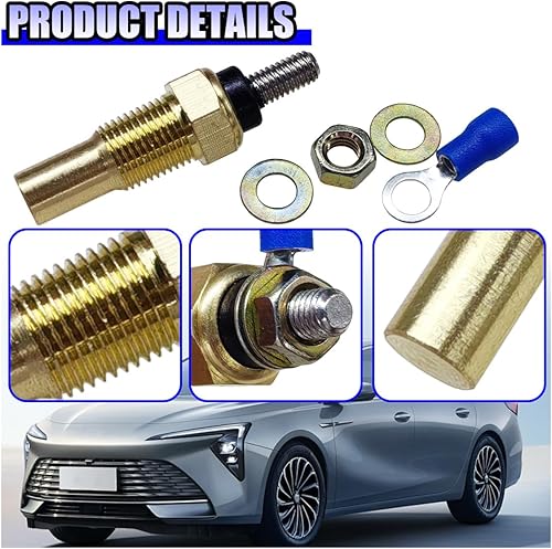 Miniatura 5 de YoRise Sensor universal de temperatura de aceite refrigerante de agua, unidad de transmisión eléctrica de 18 NPT, 0  302.0 F temperatura del