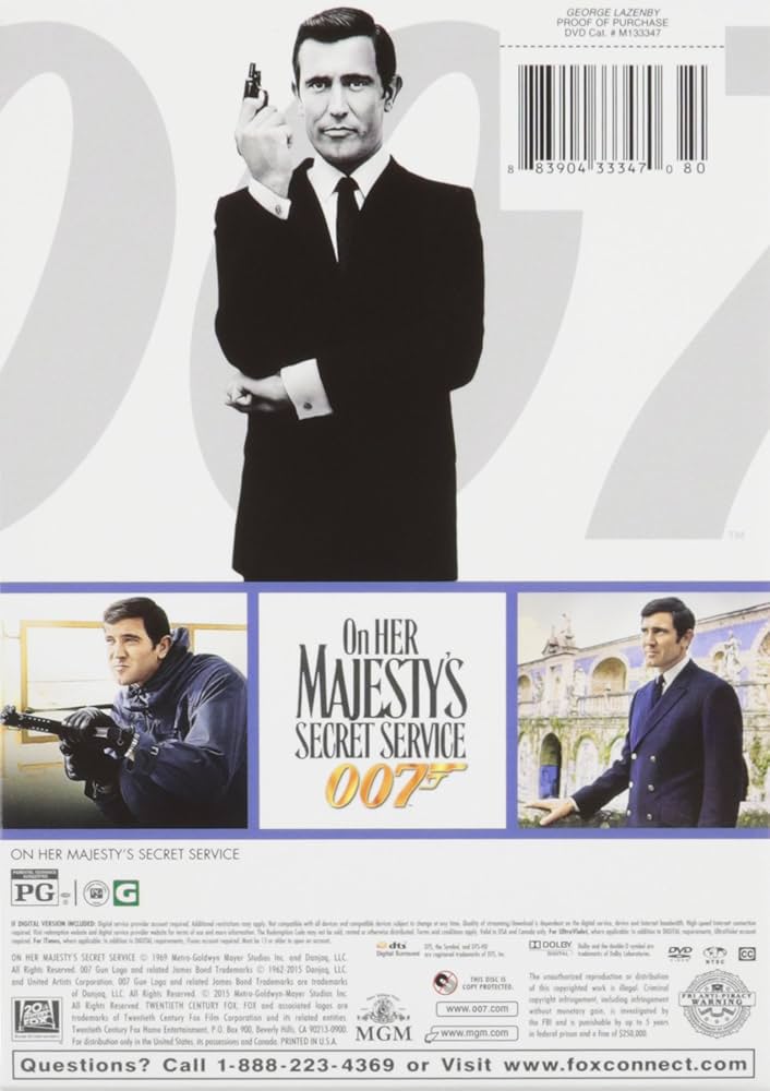 Amazon.co.jp: 007 GEORGE LAZENBY : DVD