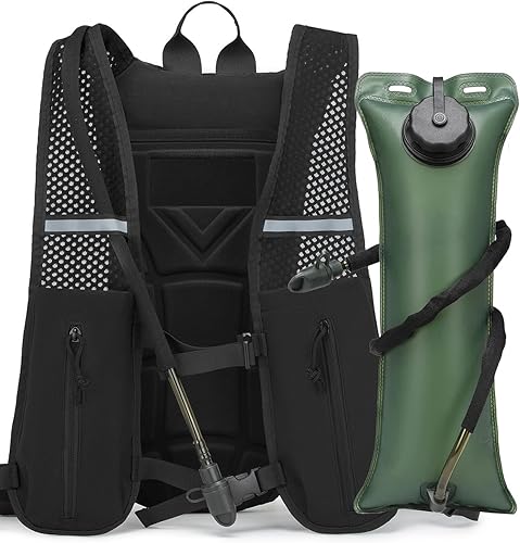 Chaleco de hidratación para correr, mochila ligera de 3 litros, bolsa de agua para senderismo, ciclismo, carrera, maratón para mujeres y hombres