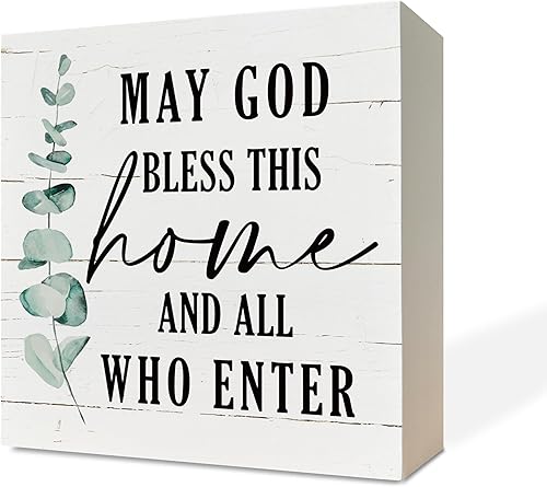 Miniatura 121 de Letreros de madera cristiana, versículo bíblico, filipenses 4:13 – I Can Do All Things Through Christ Who Strengthens Me, decoración de mesa