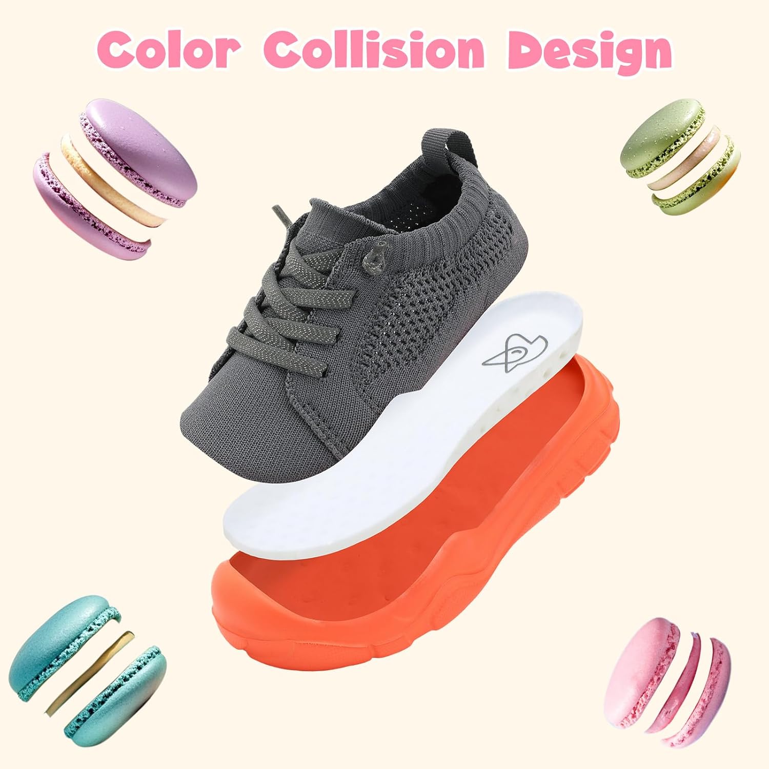 LeIsfIt Toddler Shoes Girls Boys Wide Barefoot Shoes Kids Breathable Sneakers Slip on Tennis Shoe Lightweight Sneakers - Image 5