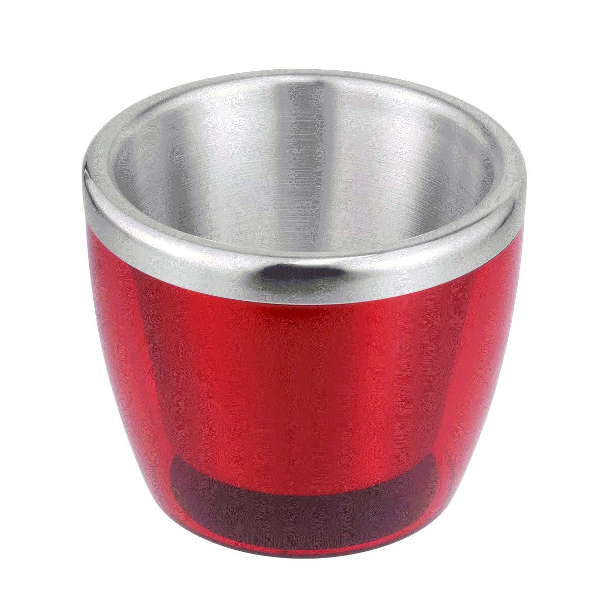 Cubitera de acero inoxidable de doble pared para enfriar vino y champán en fiestas