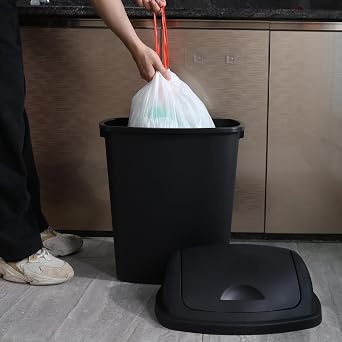 10 Gallon Swing Top Trash Can, 4 Pack Modern Trash Bin
