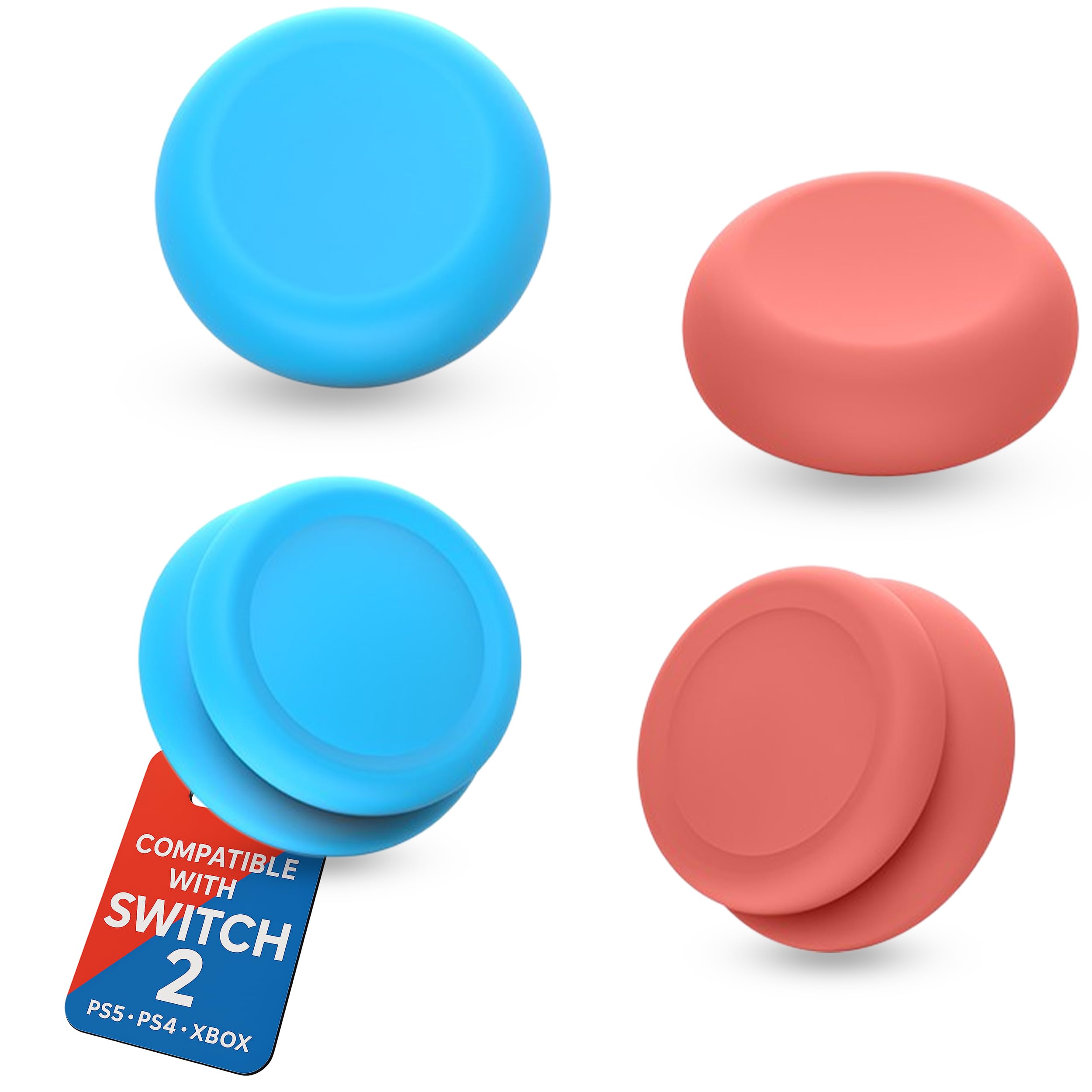 MatoSan® Tapas de Agarre para Palanca de Pulgar para Switch 2, Fundas de Silicona compatibles con Controladores Switch 2, empuñaduras ergonómicas Antideslizantes para el Pulgar (Version 7) — view 18