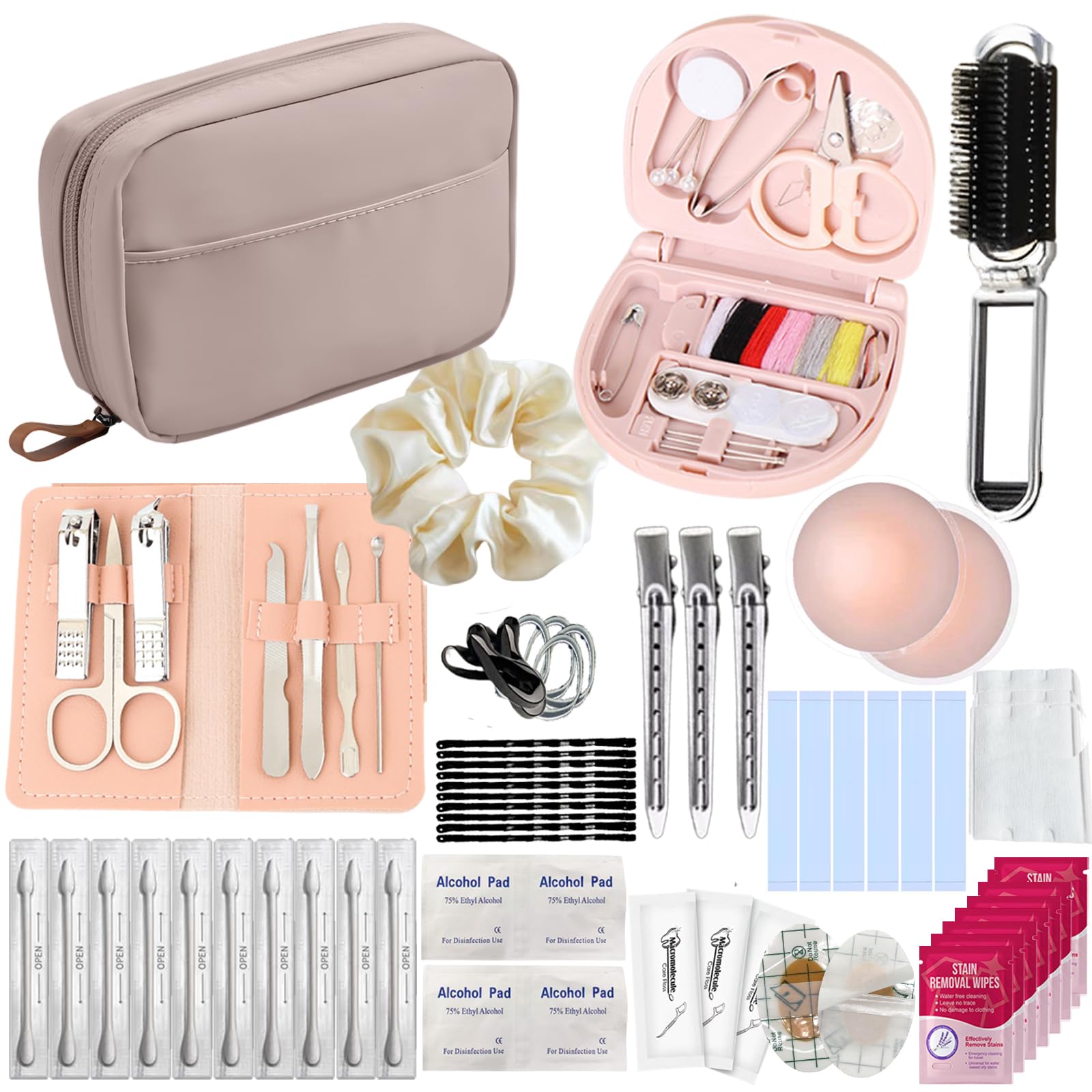 Wedding Day Emergency Kit for Bride, Bridal Emergency Kit with Makeup Bag, 26 in 1 Wedding Essential Items for Bride Daily Use Team Bride