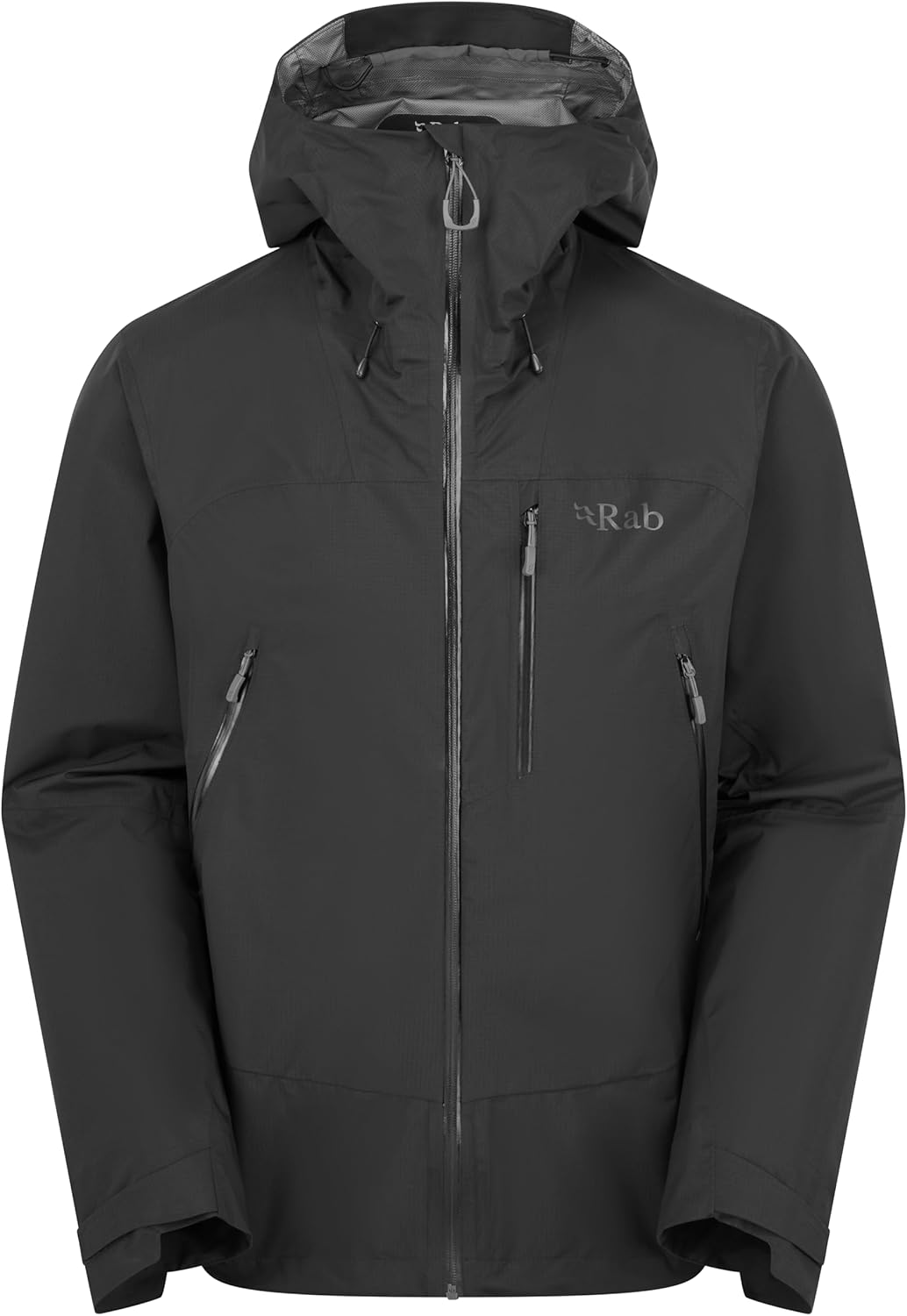 Rab Men's Downpour Mountain Jacket - Lightweight Waterproof Hooded Coat for Hiking, Trekking, & Climbing
