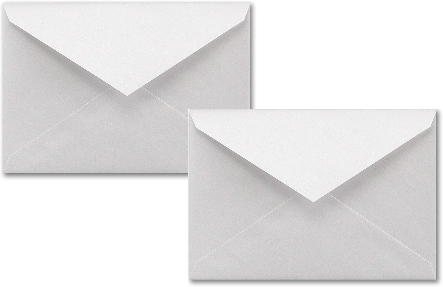 Envelope, Inner and Outer Wedding Announcement Tiffany White Shimmer, 8" x 5 3/4" and 8 1/4" x 6", Set of 25