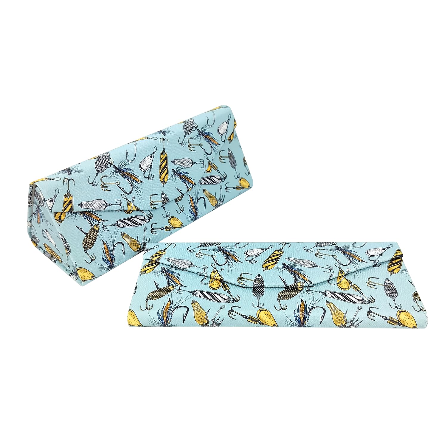 Real Sic Glasses Case for Men and Women - Magnetic Folding Hard Shell Sunglass Holder - Inspired by Activities/Hobbies