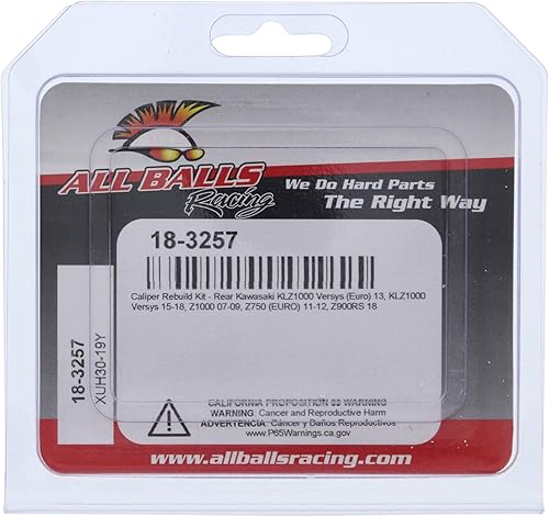Miniatura 4 de All Balls Racing 18-3257 - Kit de reconstrucción de pinza trasera compatible con/repuesto para Kawasaki KLZ 1000 Versys 2013-2017, Z 750 (ZR 750L)
