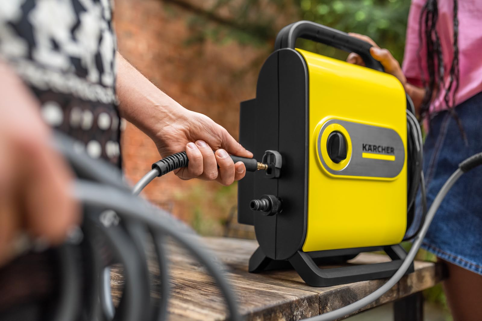 Nettoyeur Haute Pression Kärcher K Silent eco!Booster, Pression Max. 130 Bar, débit Max. 420 l/h, extrêmement Silencieux, avec eco!Booster pour Un Nettoyage Efficace, Jaune