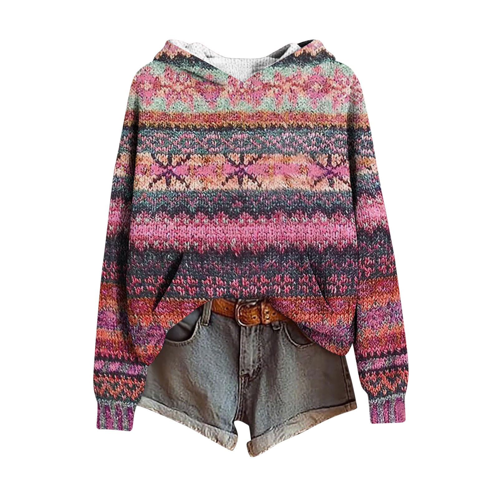 Sweat à Capuche Femme Sport Sweat Confortable Sweat-Shirt avec Cordon Outerwear Doux Streetwear Classique aux Couleurs Assorties Veste à Manches Longues Haut Couleur Unie Mode Hiver Vêtements