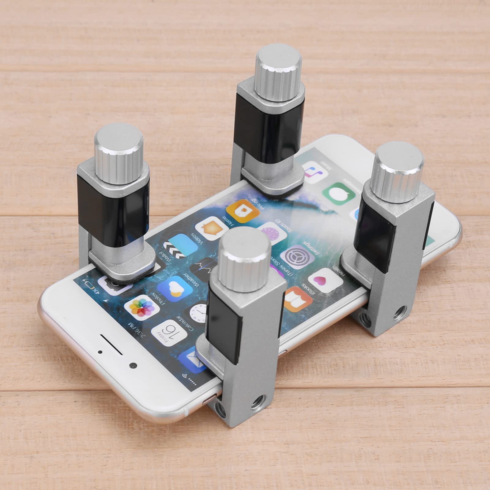 CPROSP 4pcs Morsetti per Incollaggio Display Telefono, Strumento per Riparazione di Schermi con Clip Metalliche Regolabile