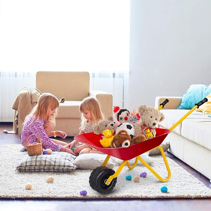 Carretilla para niños GLACER de acero para jardín y exteriores miniatura 4
