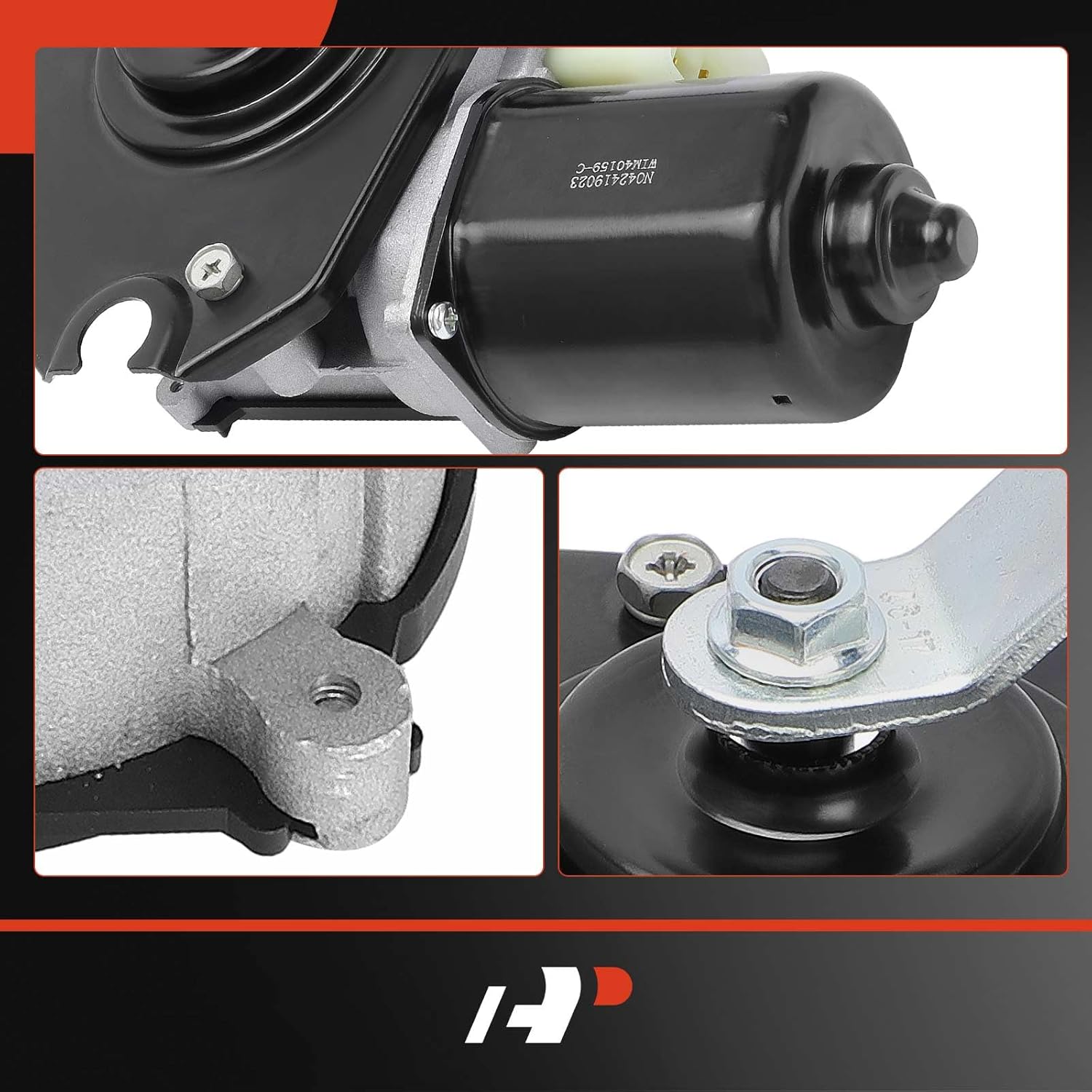 A-Premium Front Windshield Wiper Motor Compatible with Chevrolet G10 1992-1995, G20 1992-1995, G30 1992-1996, P30 1993-1999 & GMC G1500 1992-1995, G2500 1992-1995, G3500 1992-1996, P3500 1993-1999