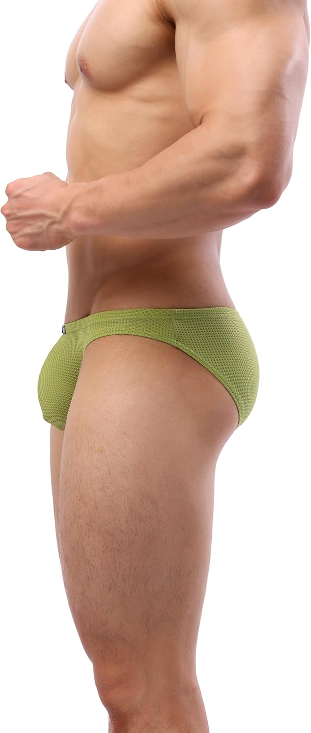 iKingsky Men's Pouch Briefs Stretch Bikini Mens Underwear Breathable Sporty Under Panties for Men - Image 2