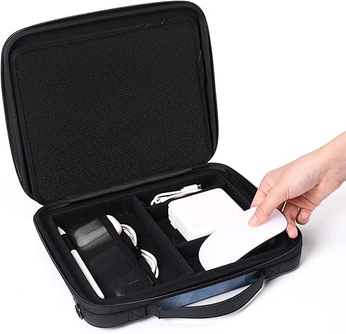 Miniatura 8 de Smatree Funda rígida para iPad de 10 a 11 pulgadas para iPad Pro 2022 de 11 pulgadas, iPad Air 2022 de 10.9 pulgadas, bolsa de hombro para tableta y