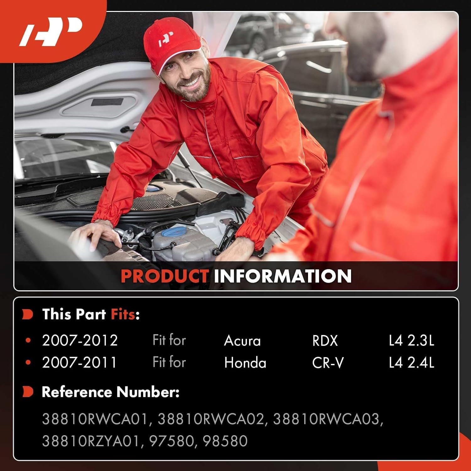 A-Premium Air Conditioner AC Compressor with Clutch Compatible with Honda CR-V 2007-2011, Acura RDX 2007-2012