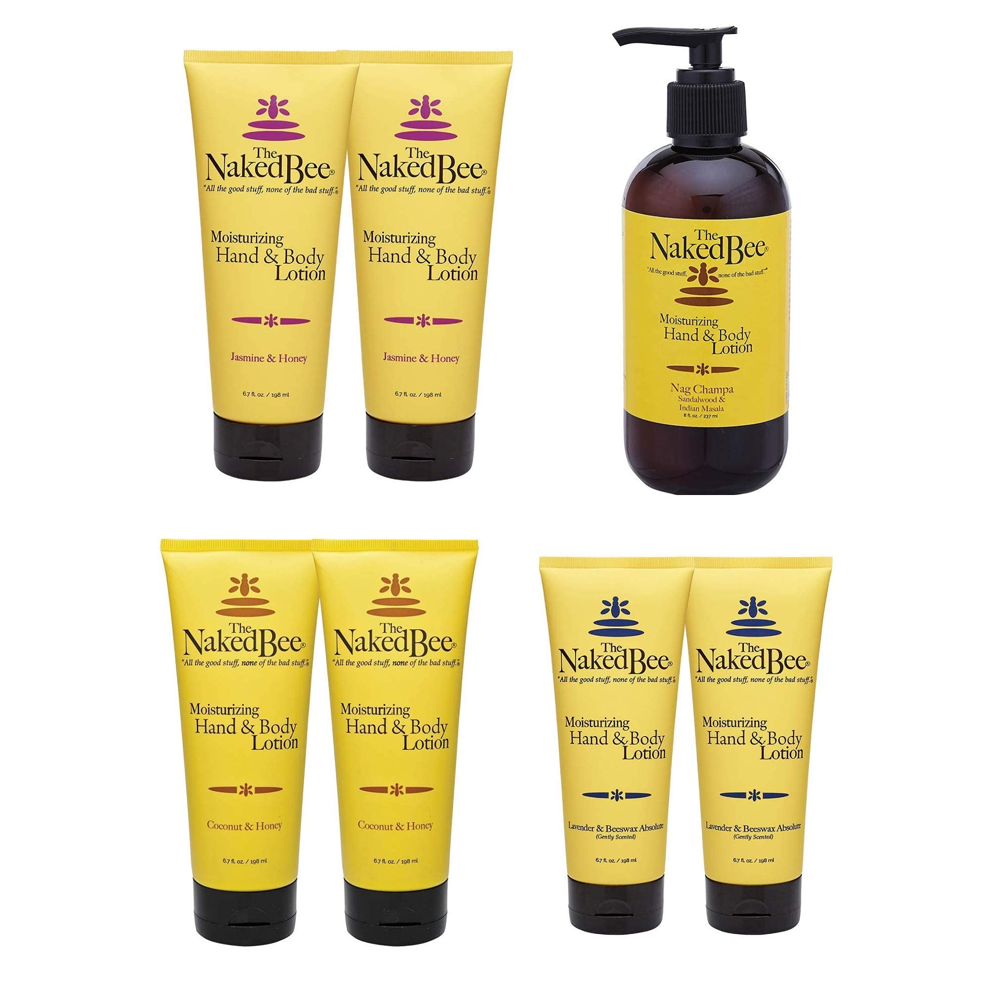 The Naked Bee Jasmine Honey Moisturizing Hand Body Lotion 6 7oz Lavender Beeswax Absolute Hand and Body Lotion