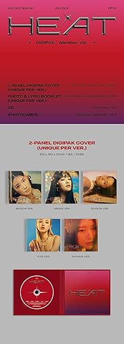 Miniatura 2 de (G) I-DLE HEAT Álbum Especial CD+Letra+Tarjeta Fotográfica+Tracking Sealed GIDLE (Digipack MINNIE Version)