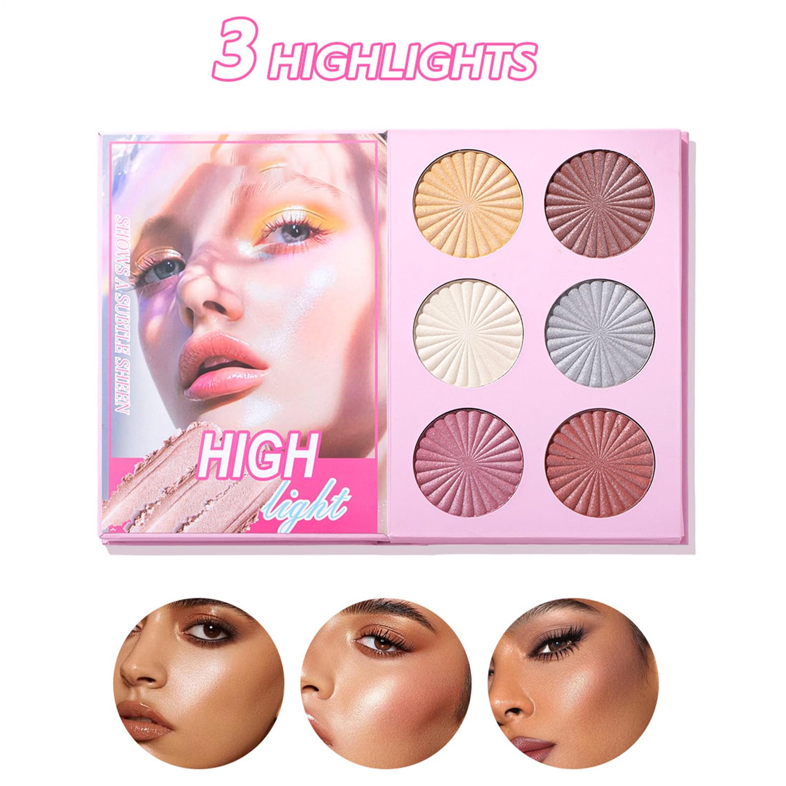 Trucco per Donne 43 Colori per Contorno e Bellezza | Palette Viso Completo per Donna per Matrimonio Festa Appuntamento Scatto Fotografico Natale Compleanno Viaggio Quotidiano