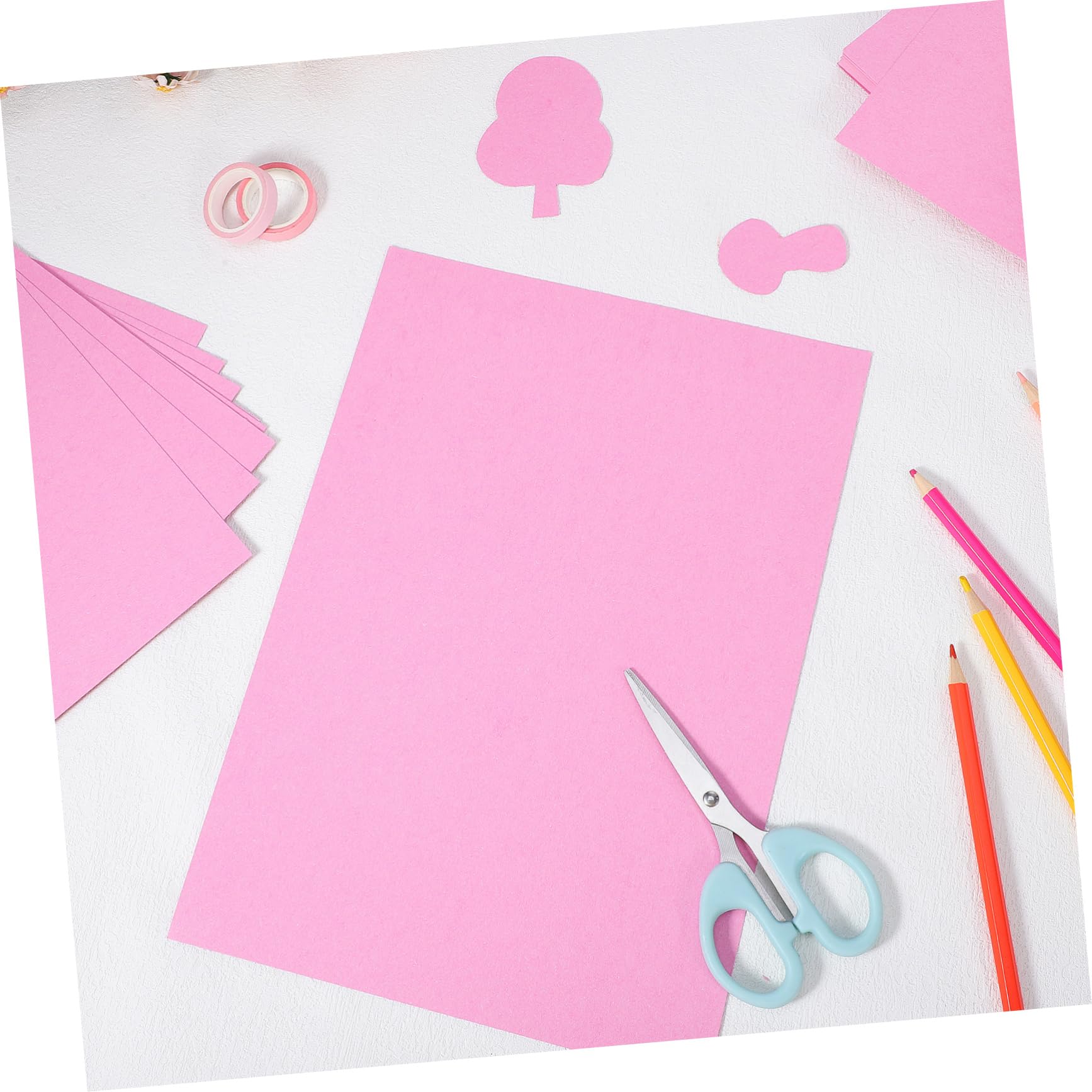 Lurrose 100 Szt Kolorowych Tekturowych Kartek Akwarelowych Kolorowy Papier Karton Różowy Papier Do Scrapbookingu Karton Kolorowy Papier Zestaw Papierów Składanych Orgamini Dla Dzieci