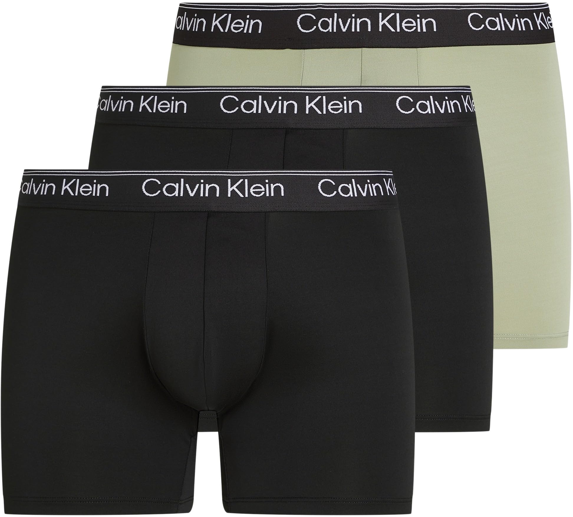 Calvin Klein Hombre Pack de 3 Calzoncillos bóxer Tejido elástico, Multicolor (B- Beau Bl, F Mauve, Saharah Sn WBS), S