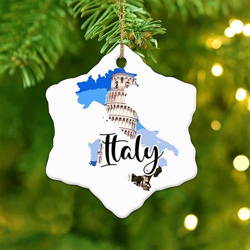 Miniatura 8 de Guam Ornamento Recuerdo Paisaje urbano Ilustración Ilustración Redondo Árbol de Navidad Ornamento Cerámica Personalizado Viaje Tema Histórico