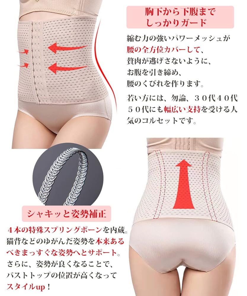 Amazon | [Allanve] ウエストニッパー 【マイナス8cm革命・お腹