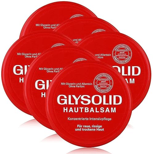6 Glysolid Crema de glicerina para piel tarro 3.38 oz