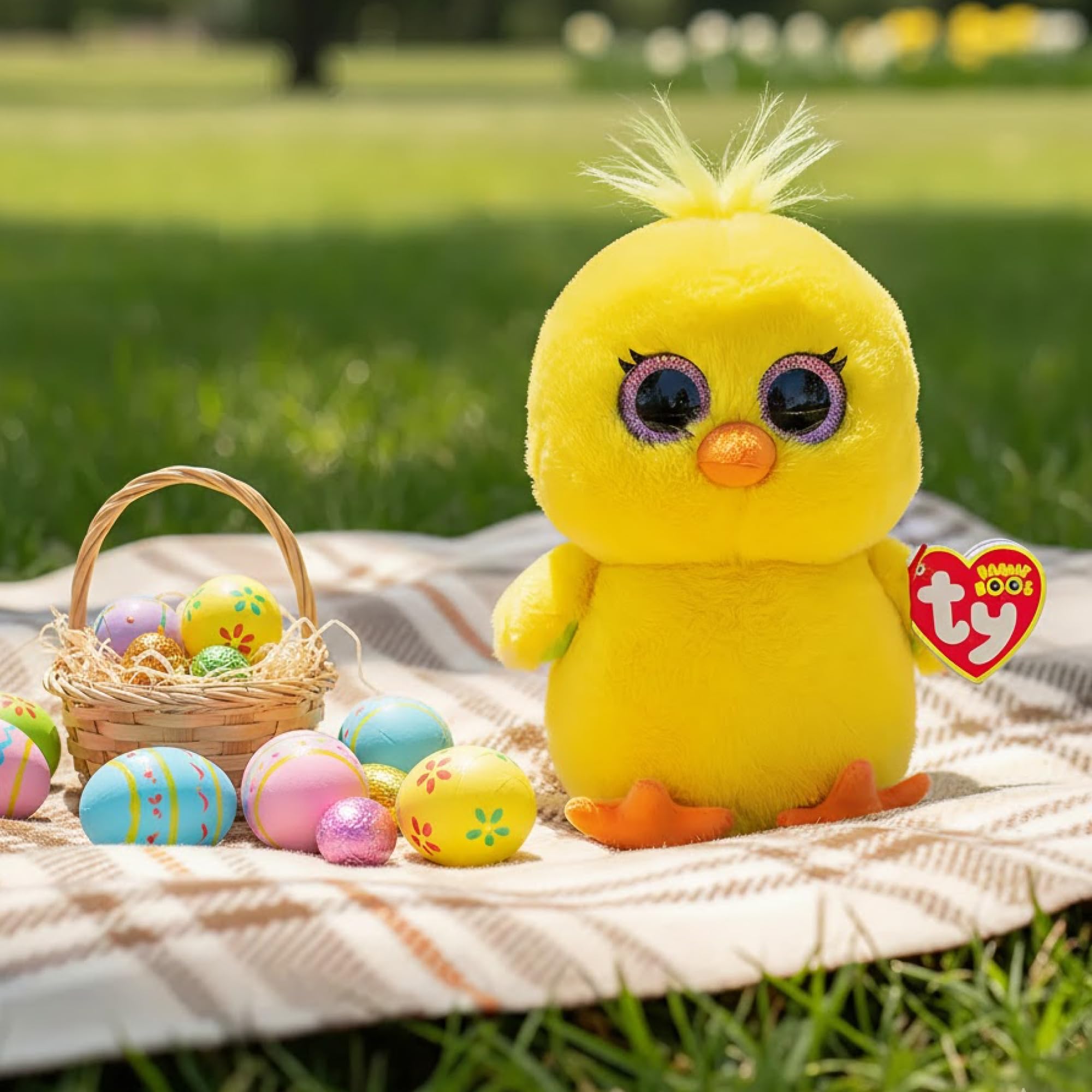 TY Chirps Yellow Baby Chick Beanie Boo 14cm Soft Plush Toy Collectible Stuffed Plush Gift for Kids - Image 3