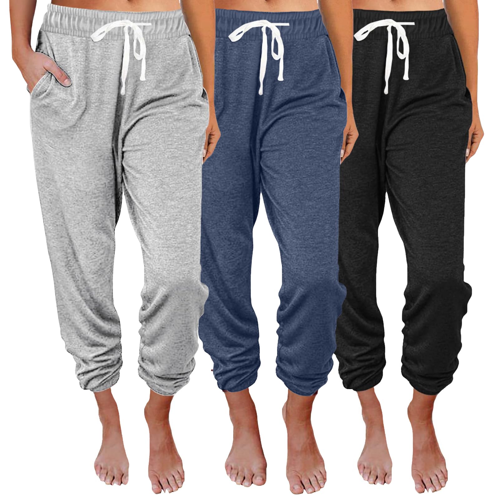 SUNBS 3-Pack Baggy Sweatpants