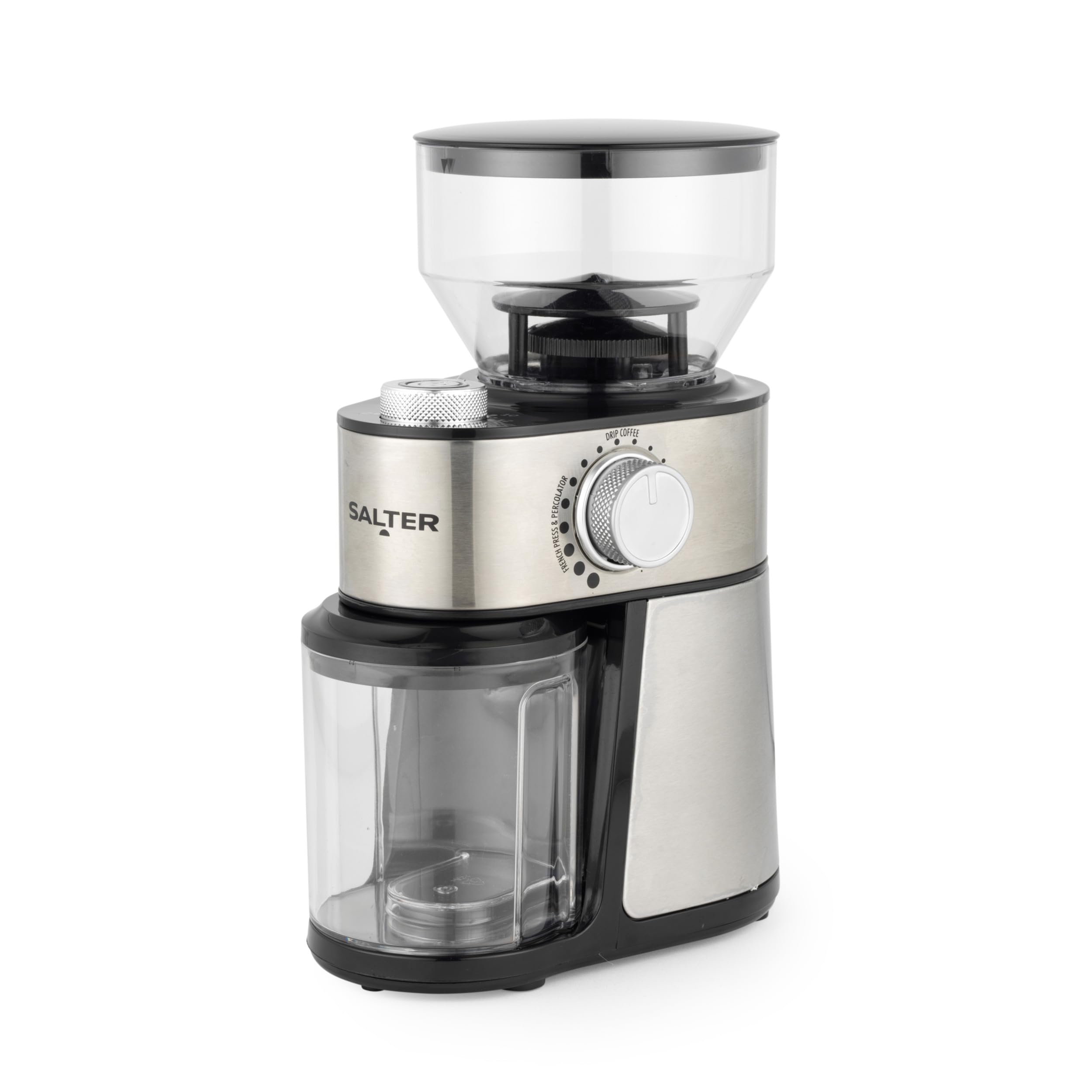 Salter Burr Grinder Electric Coffee Bean Grinder Adjustable Settings 2-14 Cups