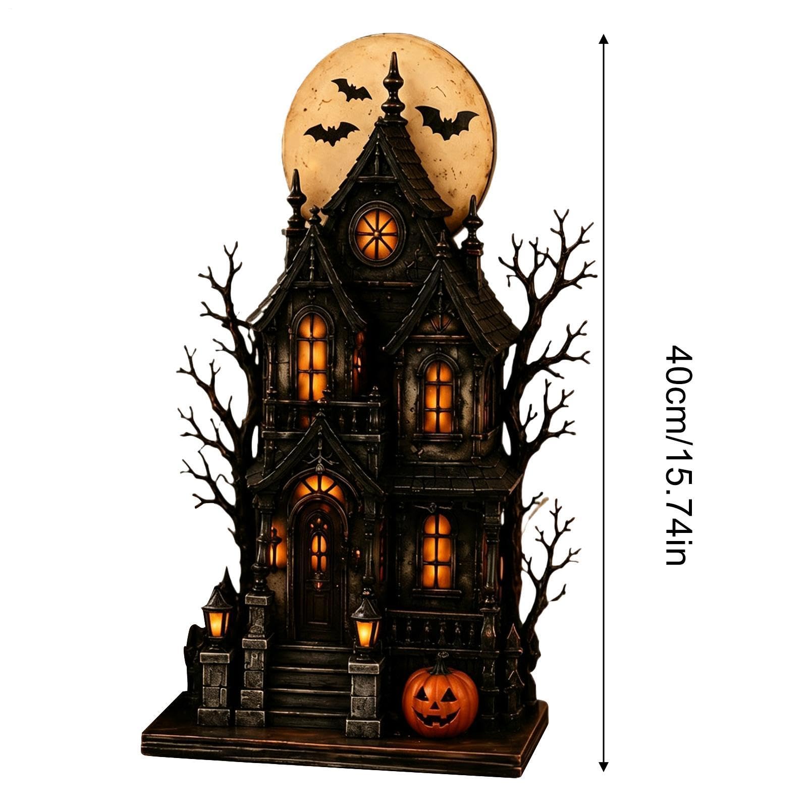 Halloween dekoracja stołu straszna dynia z żywicy