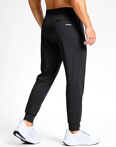 Miniatura 3 de G Gradual Pantalones deportivos de golf para hombre con bolsillos con cremallera, pantalones elásticos ajustados para correr, trabajo y correr