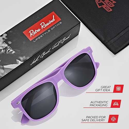 Miniatura 5 de Retro Rewind - Gafas de sol polarizadas para hombre y mujer, protección UV, gafas de sol clásicas